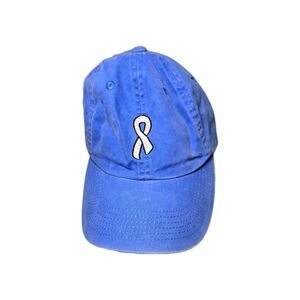 Ports Authority Y2K Hat Blue Cotton Sunriver Bike Logo Soft Adjustable Strap